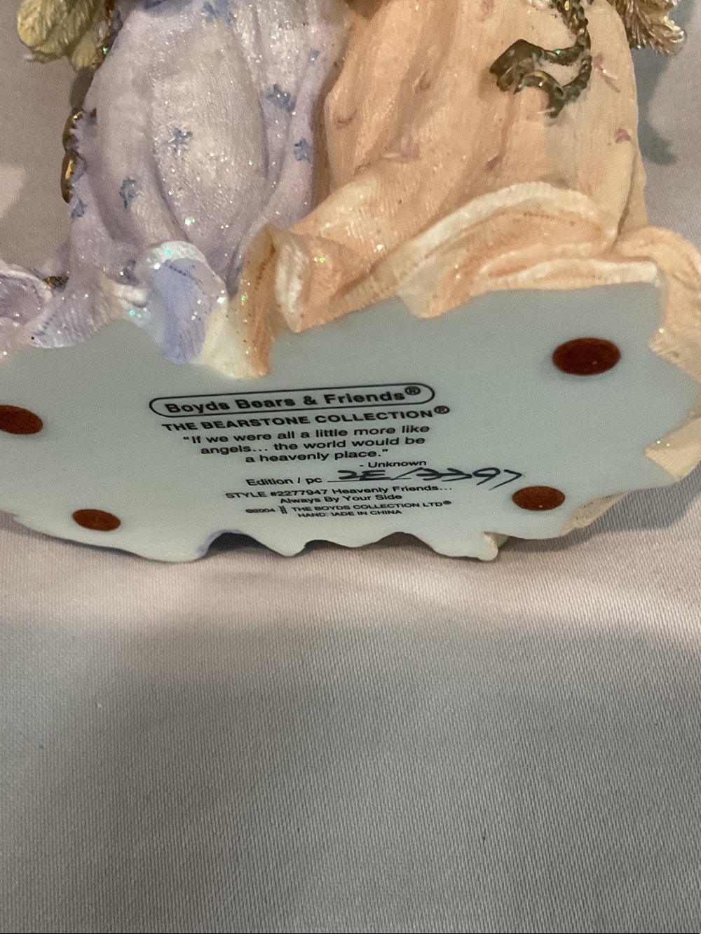 Boyds Bears Angelic Twin Bears Figurine - Blue and Cream - Picture 4 of 7